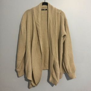 Boohoo Man Large Cream Cardigan